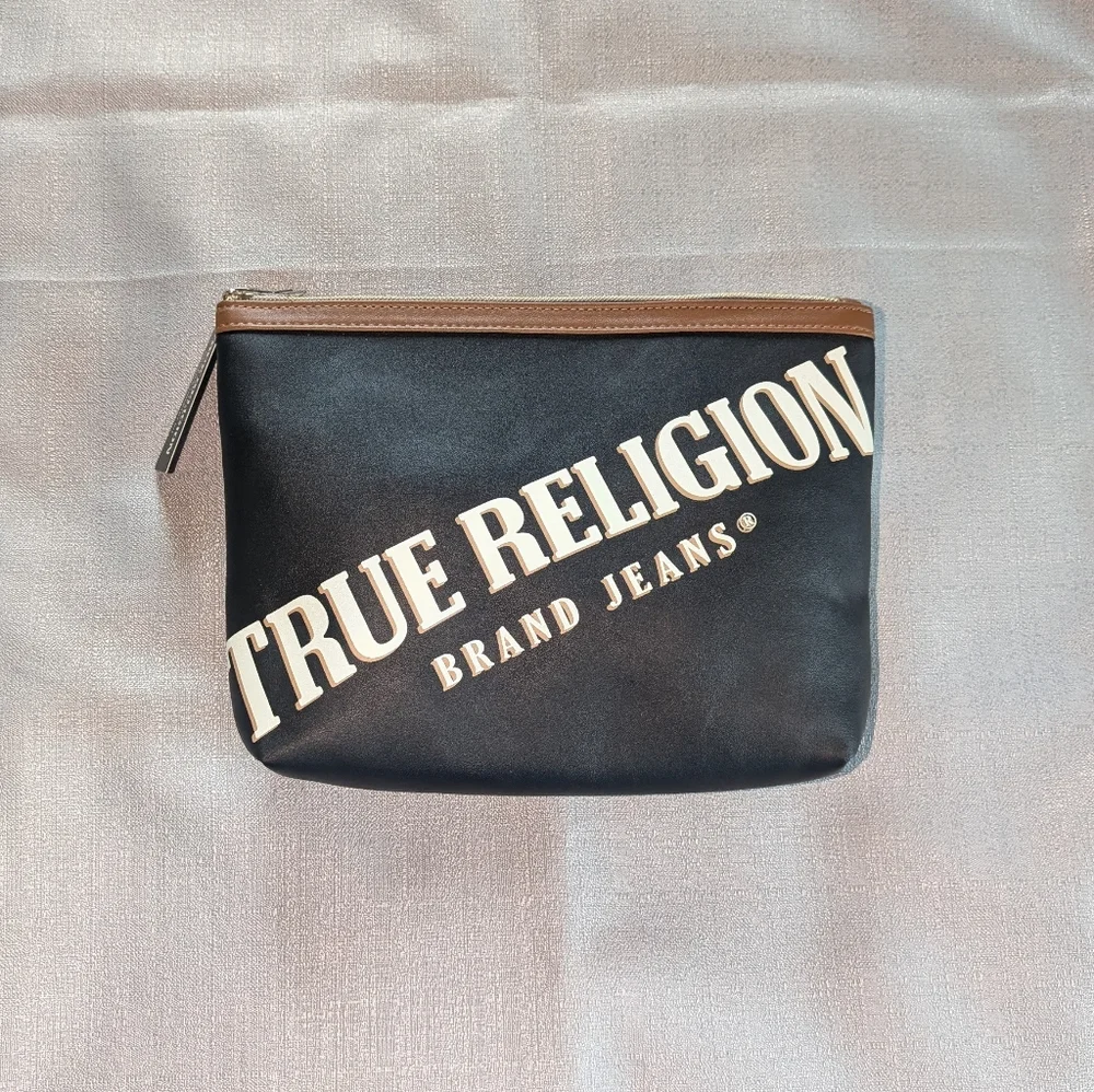 True Religion Cosmetic Toiletry Bag NEW!